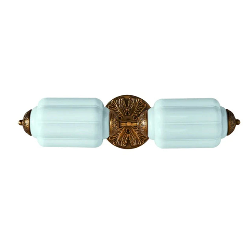 Eloise Glas Wandleuchte - Vintage Milchglas Wandleuchte Schminktisch