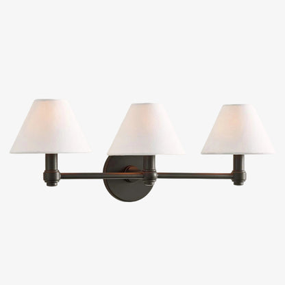 Everett Contemporary Metal Wall Light with Cylindrical Shades for Hallway and Bedroom