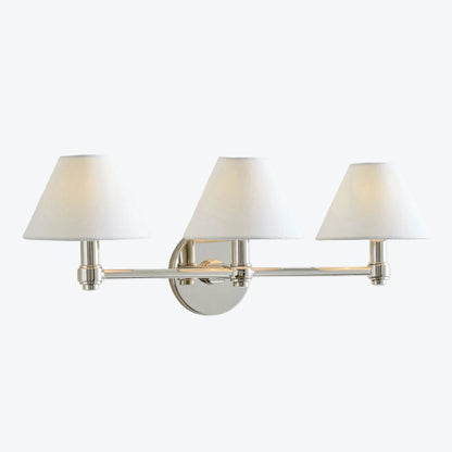 Everett Contemporary Metal Wall Light with Cylindrical Shades for Hallway and Bedroom