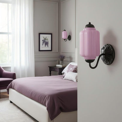Eloise Glass Sconce - Vintage Milk Glass Wall Lamp