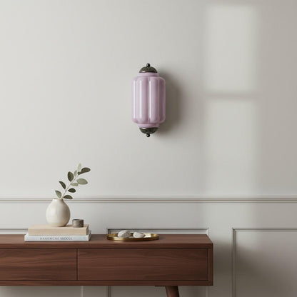 Eloise Flush Mount Wall Sconce - Retro Milk Glass Sconce