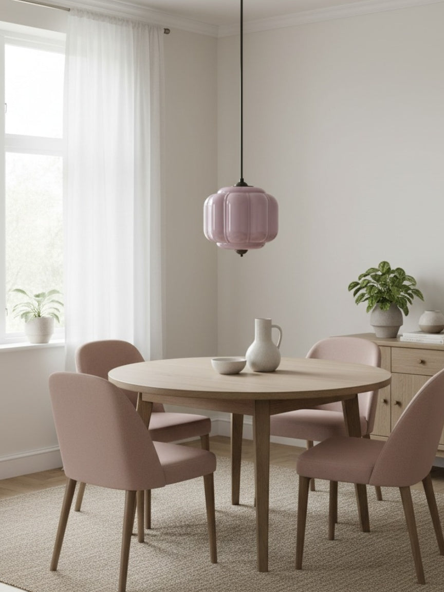 Eloise Glass Pendant Light - Vintage Pendant Light Dining Table