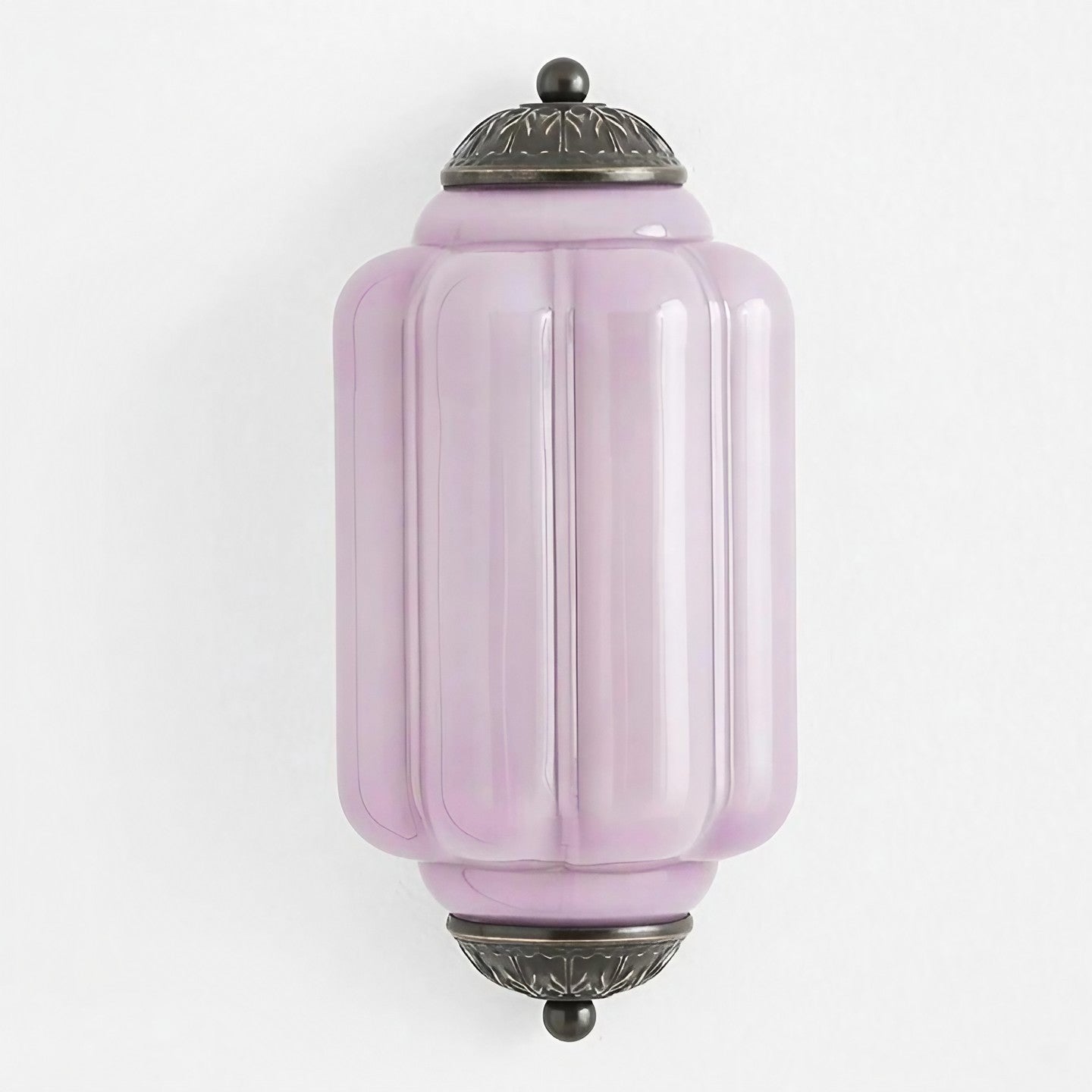 Eloise Flush Mount Wall Sconce - Retro Milk Glass Sconce
