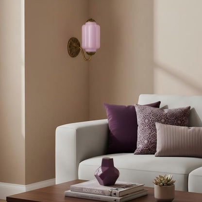 Eloise Glass Sconce - Vintage Milk Glass Wall Lamp