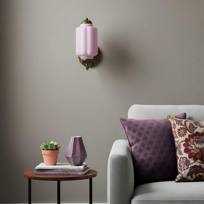 Eloise Glass Sconce - Vintage Milk Glass Wall Lamp