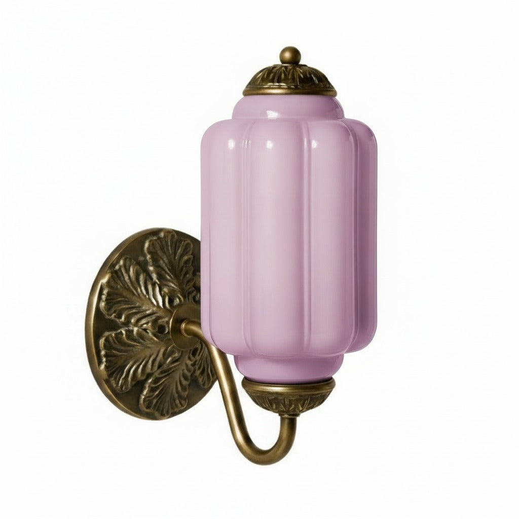 Eloise Glass Sconce - Vintage Milk Glass Wall Lamp