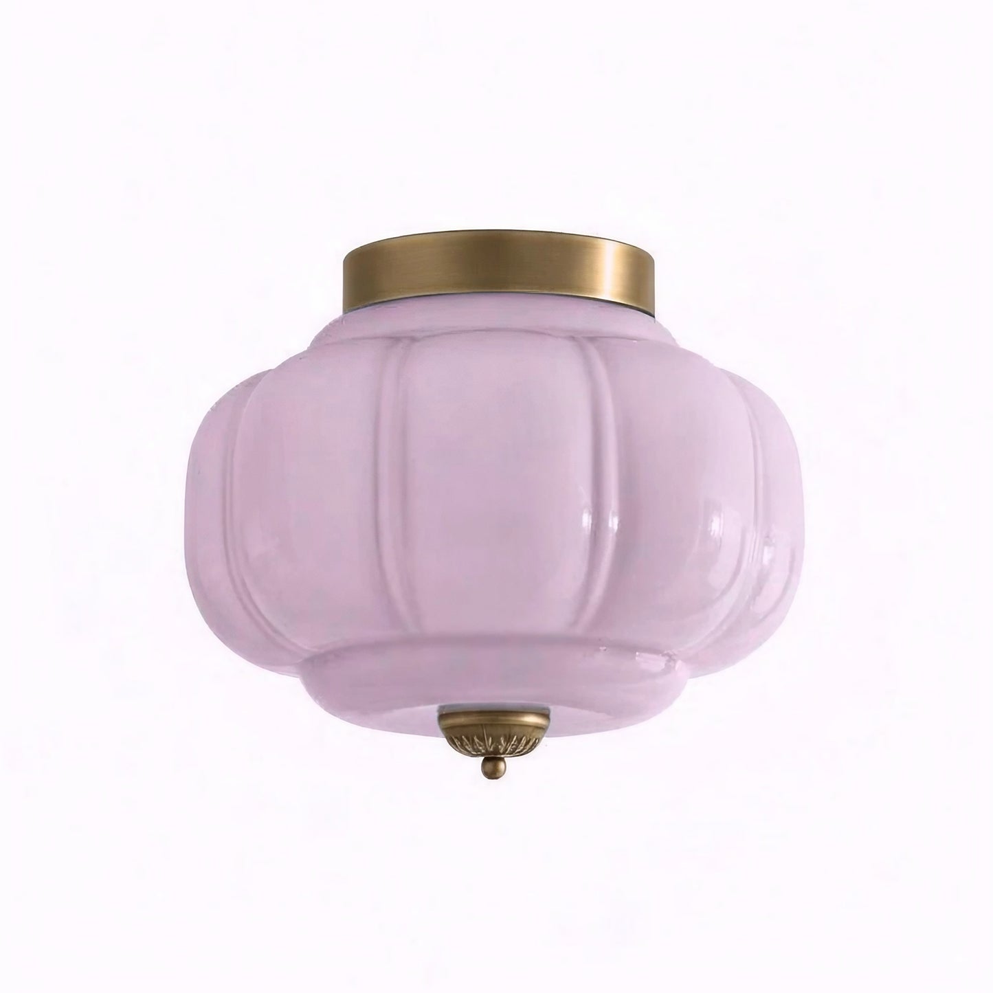 Eloise Milk Glass Ceiling Light - Vintage Flush Mount Ceiling Light