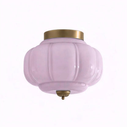 Eloise Milk Glass Ceiling Light - Vintage Flush Mount Ceiling Light