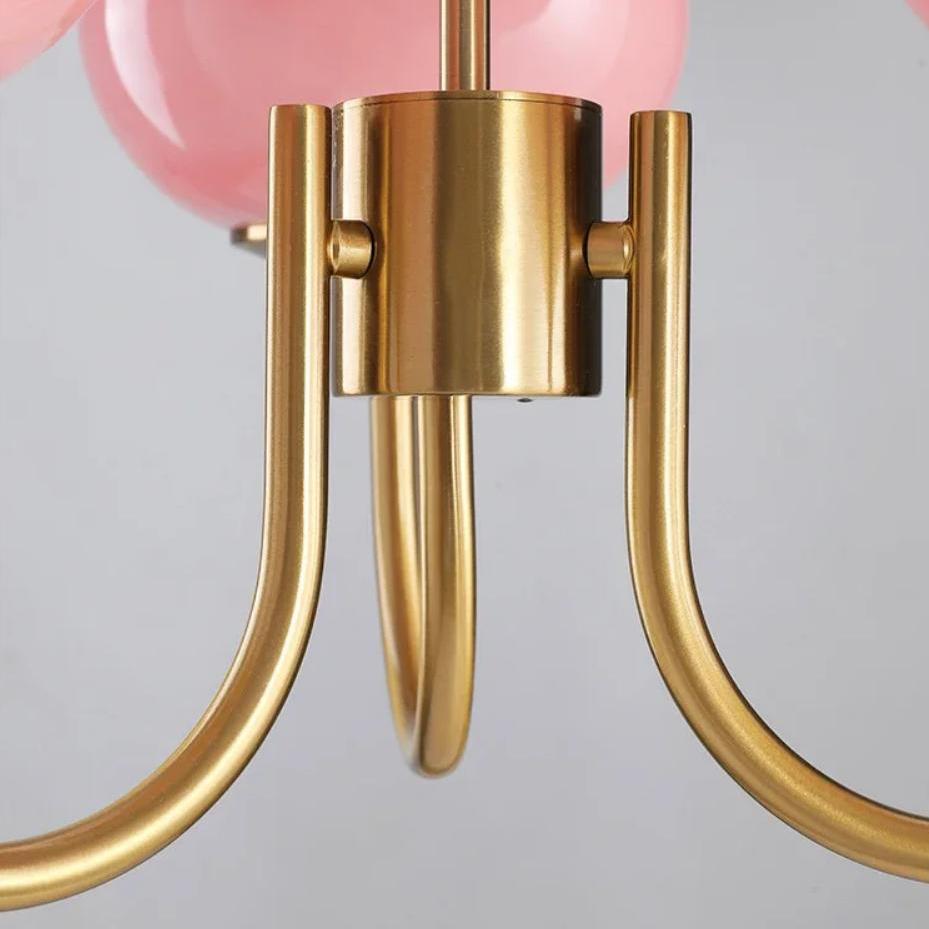 Vintage Bauhaus Glasblasen Kronleuchter