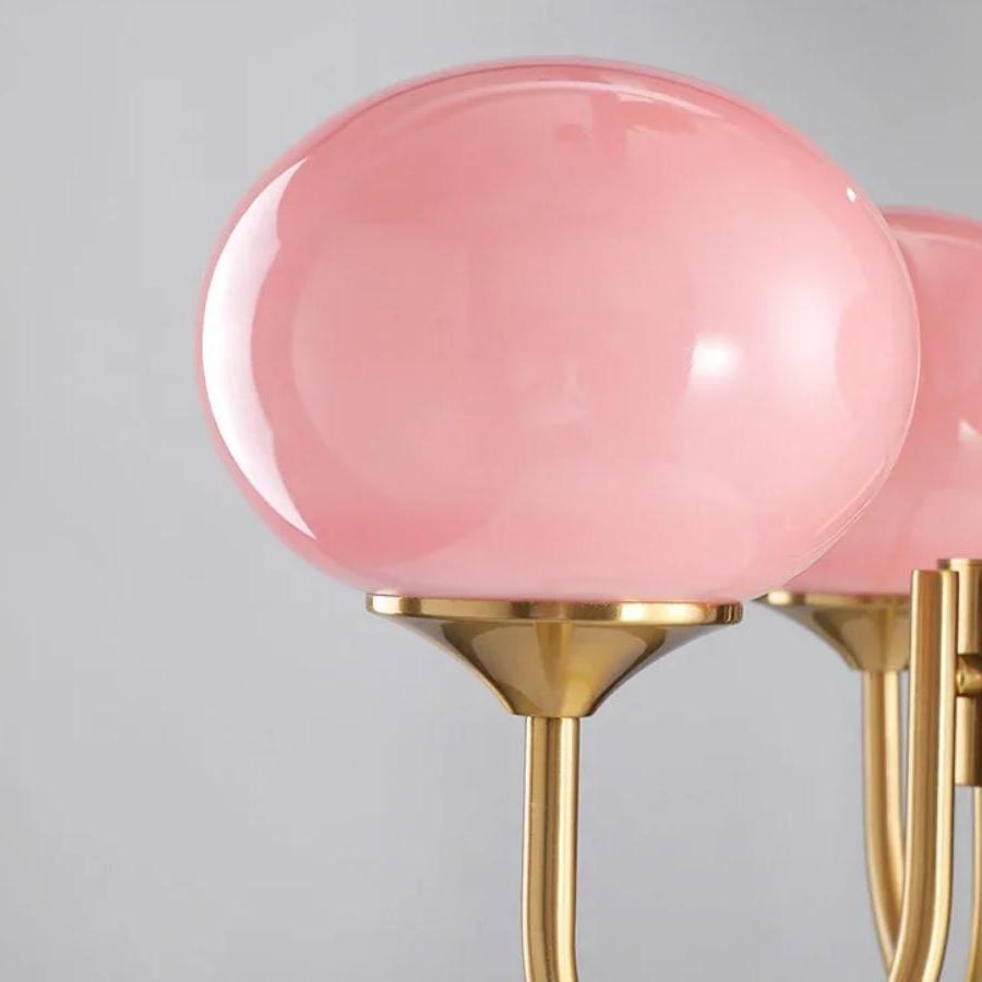Vintage Bauhaus Glasblasen Kronleuchter