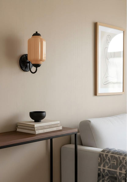 Eloise Glass Sconce - Vintage Milk Glass Wall Lamp