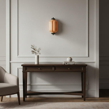 Eloise Flush Mount Wall Sconce - Retro Milk Glass Sconce