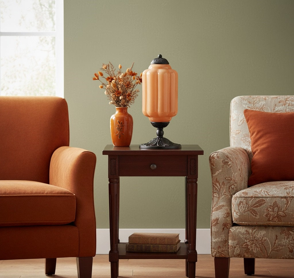 Eloise Table Lamp - Vintage Design Glass Table Lamp