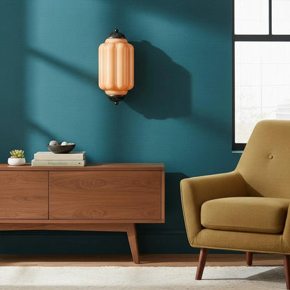 Eloise Flush Mount Wall Sconce - Retro Milk Glass Sconce