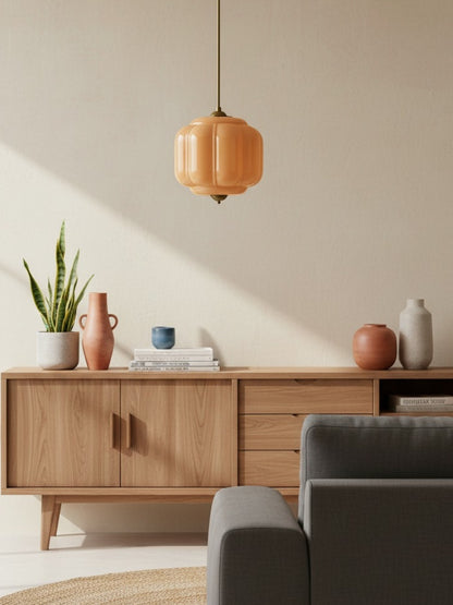 Eloise Glass Pendant Light - Vintage Pendant Light Dining Table