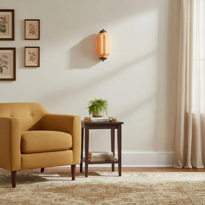 Eloise Flush Mount Wall Sconce - Retro Milk Glass Sconce