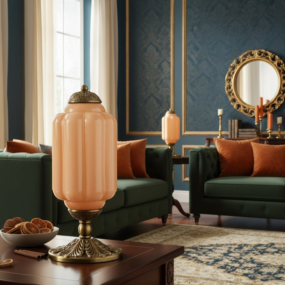 Eloise Table Lamp - Vintage Design Glass Table Lamp