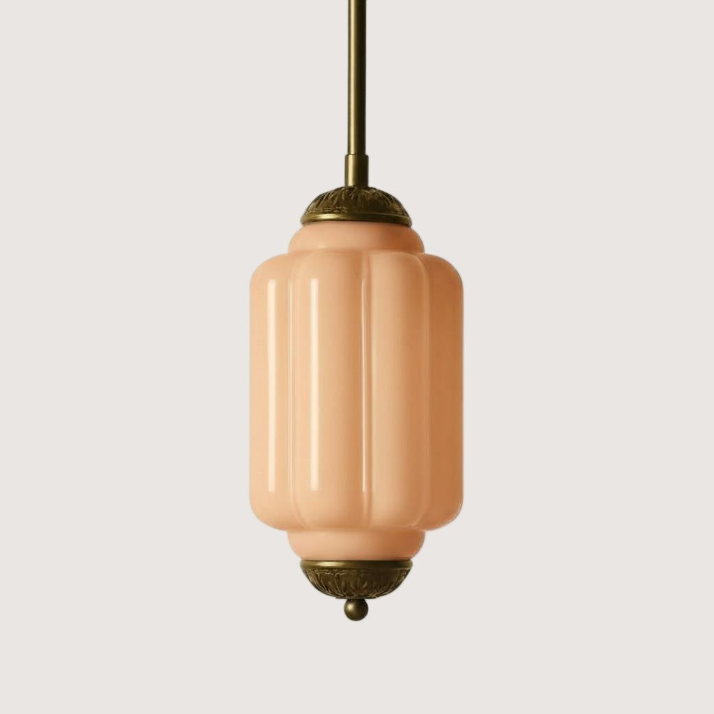 Eloise Petite Pendant Light - Vintage Milk Glass Lamp