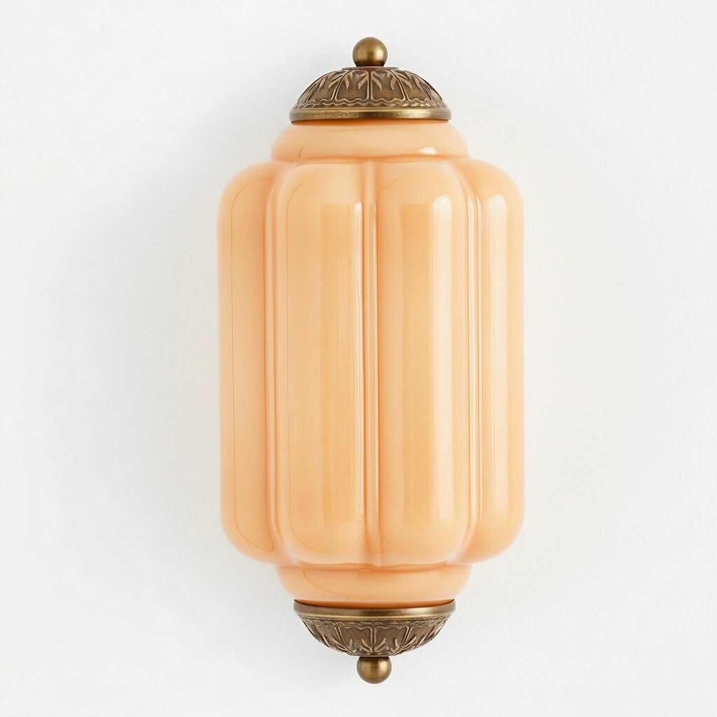 Eloise Flush Mount Wall Sconce - Retro Milk Glass Sconce