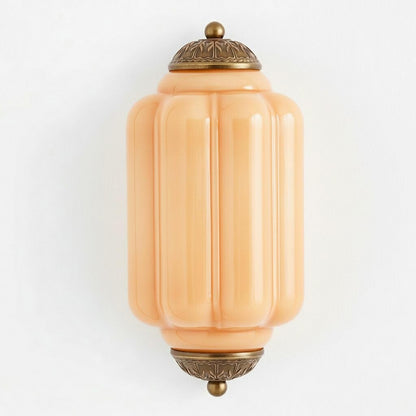Eloise Flush Mount Wall Sconce - Retro Milk Glass Sconce