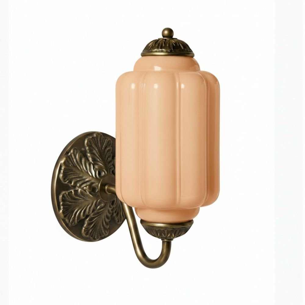 Eloise Glass Sconce - Vintage Milk Glass Wall Lamp