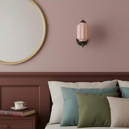 Eloise Glass Sconce - Vintage Milk Glass Wall Lamp