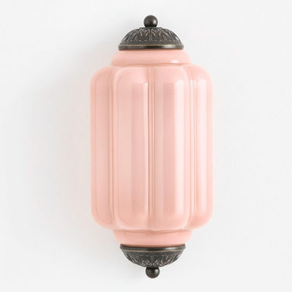 Eloise Flush Mount Wall Sconce - Retro Milk Glass Sconce