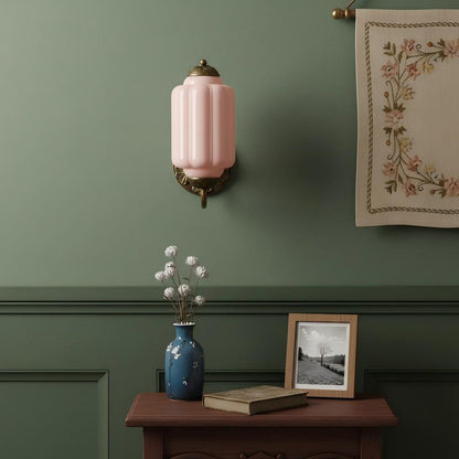 Eloise Glass Sconce - Vintage Milk Glass Wall Lamp
