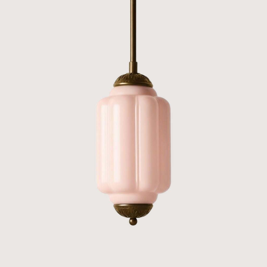 Eloise Petite Pendant Light - Vintage Milk Glass Lamp