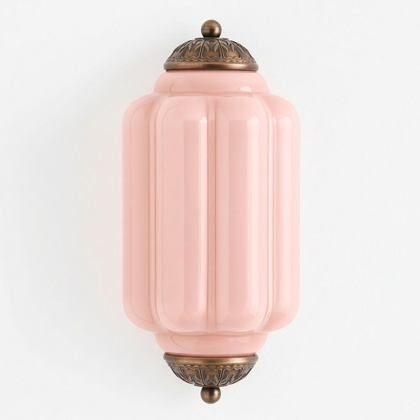 Eloise Flush Mount Wall Sconce - Retro Milk Glass Sconce