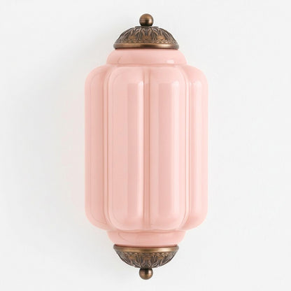 Eloise Flush Mount Wall Sconce - Retro Milk Glass Sconce