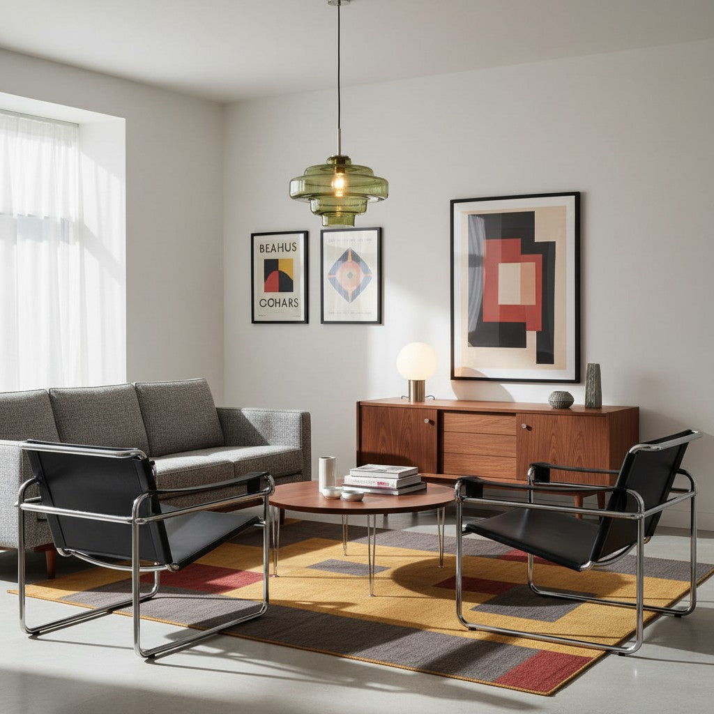 Koloro Millie Stufen Pendelleuchte aus Glas - Retro Stil für Wohn- und Esszimmer