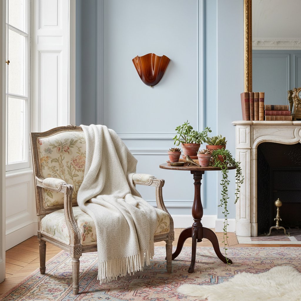 Bellina Handcrafted Glass Floral Wall Lamp – Modern Accent for Bedroom