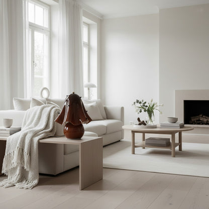 Bellina Elegant Glass Table Lamp – Sleek Design for Bedside or Desk