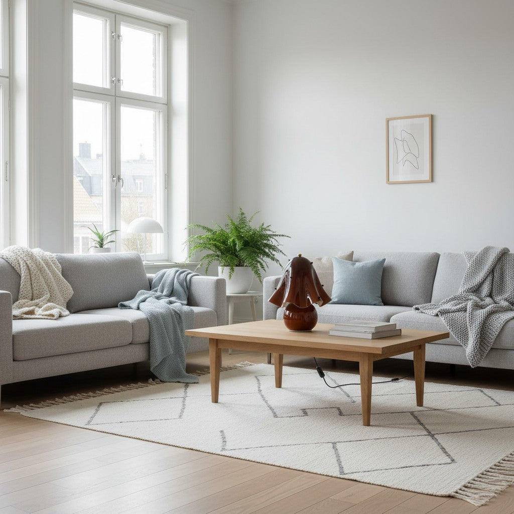 Bellina Elegant Glass Table Lamp – Sleek Design for Bedside or Desk