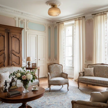 LumaVault Glass Dome Flush Mount Ceiling Light Retro Style for Living Room