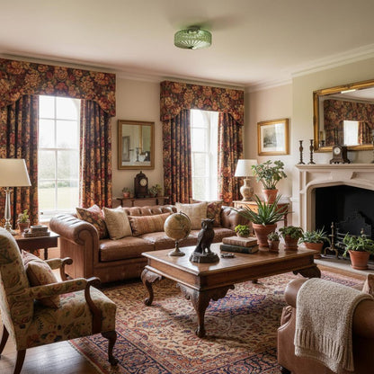 Ripple Glass Design – Vintage Ceiling Lamp for Living Room