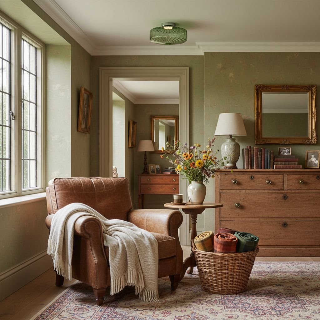 Ripple Glass Design – Vintage Ceiling Lamp for Living Room