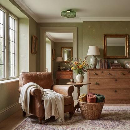 Ripple Glass Design – Vintage Ceiling Lamp for Living Room