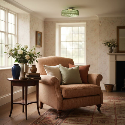 Ripple Glass Design – Vintage Ceiling Lamp for Living Room