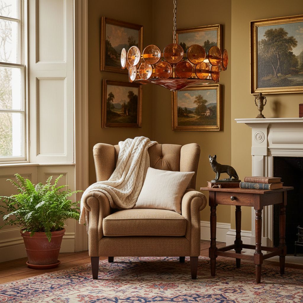 Lorenzo Halo Disc Vintage‑Modern Chandelier – Dining Room Statement Light