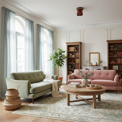 Metio Dome Ceiling Light Minimalist Wood Design for Bedrooms & Hallways