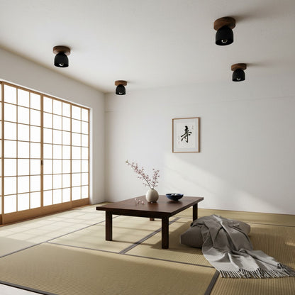 Metio Dome Ceiling Light Minimalist Wood Design for Bedrooms & Hallways