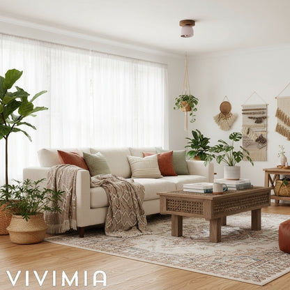 Metio Dome Ceiling Light Minimalist Wood Design for Bedrooms & Hallways