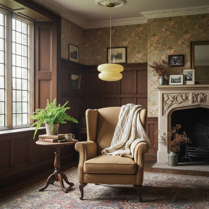 Spherical Opal Glass Pendant Lamp Modern Style for Dining & Living Rooms