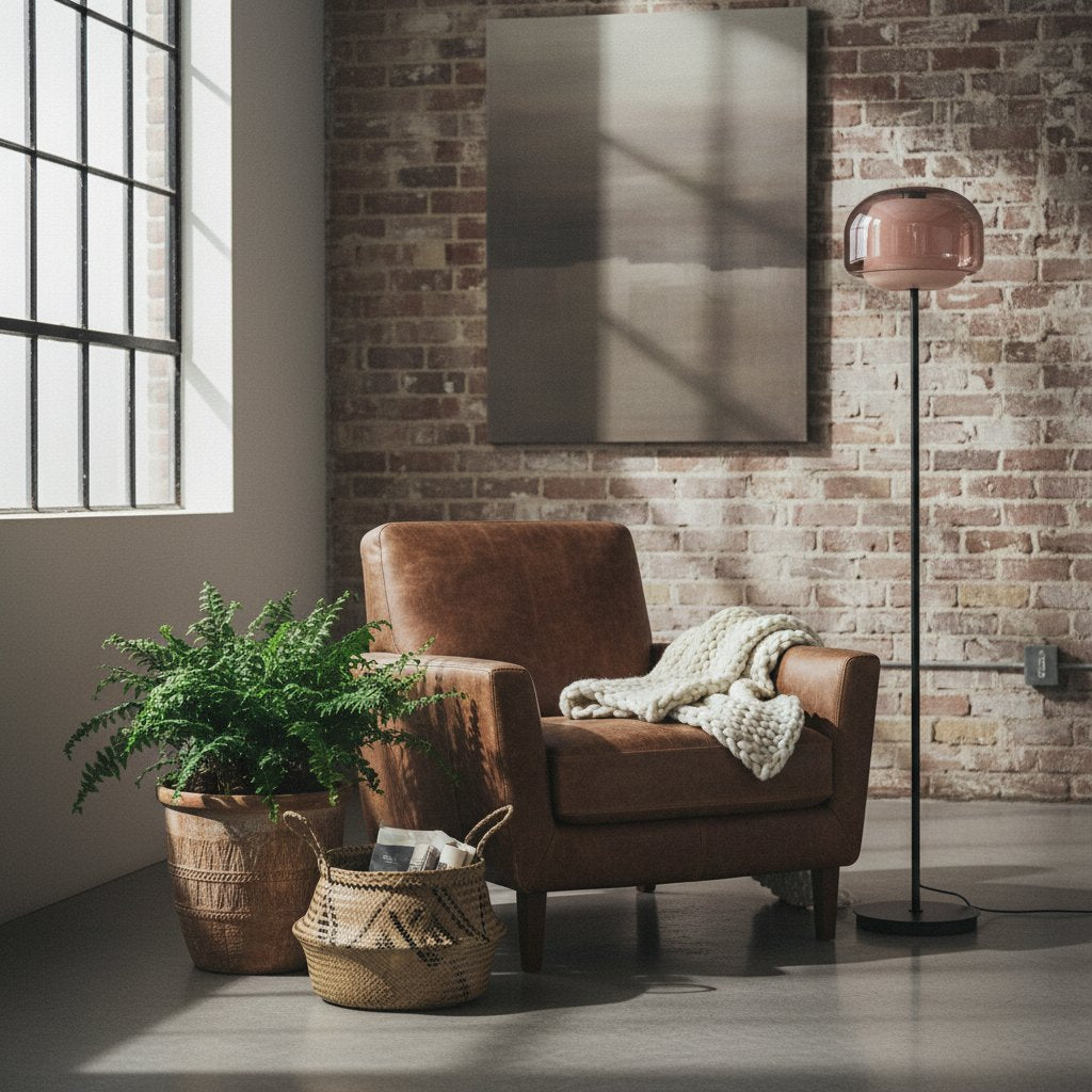 Clinco Double-Layered Glass Floor Lamp – Modern Retro Design – Perfect for Living Room or Bedroom