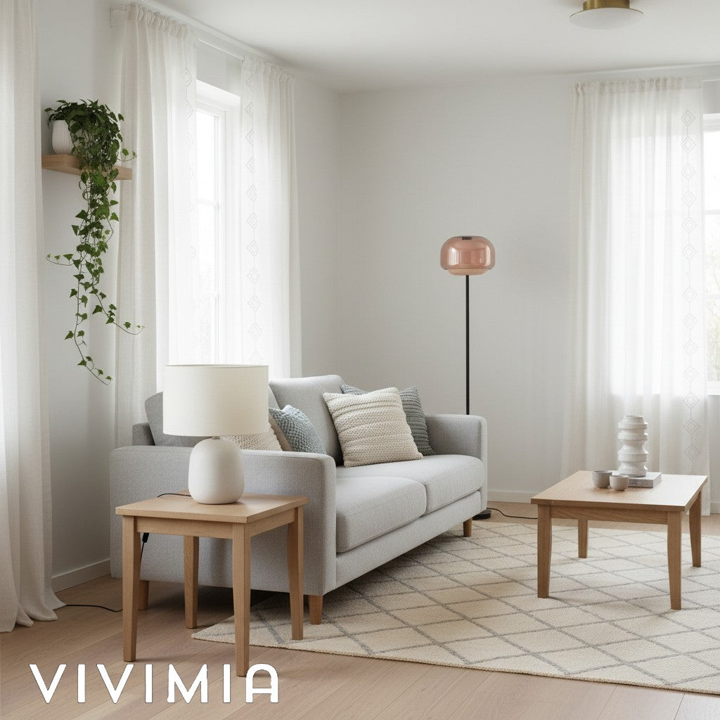 Clinco Double-Layered Glass Floor Lamp – Modern Retro Design – Perfect for Living Room or Bedroom