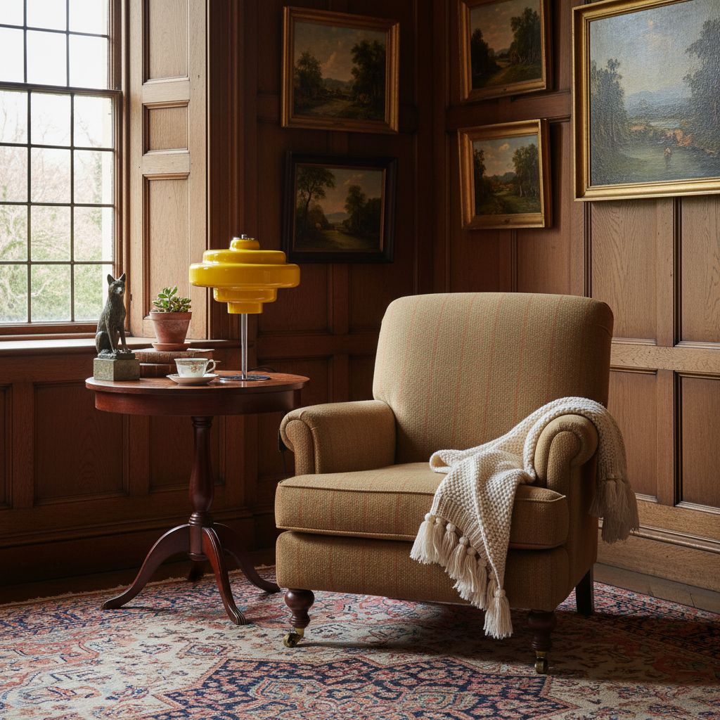 Koloro Tiered Glass Table Lamp – Retro Style for Living Room or Bedroom