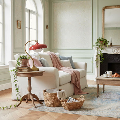 Rayla Vintage Modern Scallop Ceiling Light – Ambient Glow – Living Room & Bedroom