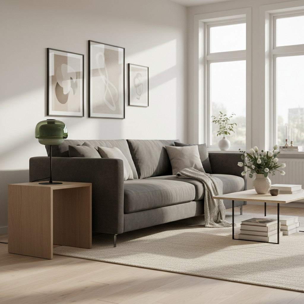 Clinco Sculptural Double-Layer Glass Table Lamp – Modern Style – Living Room Accent